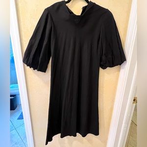 HOUSE OF LANCRY mini dress with bubble sleeves and thick cotton material